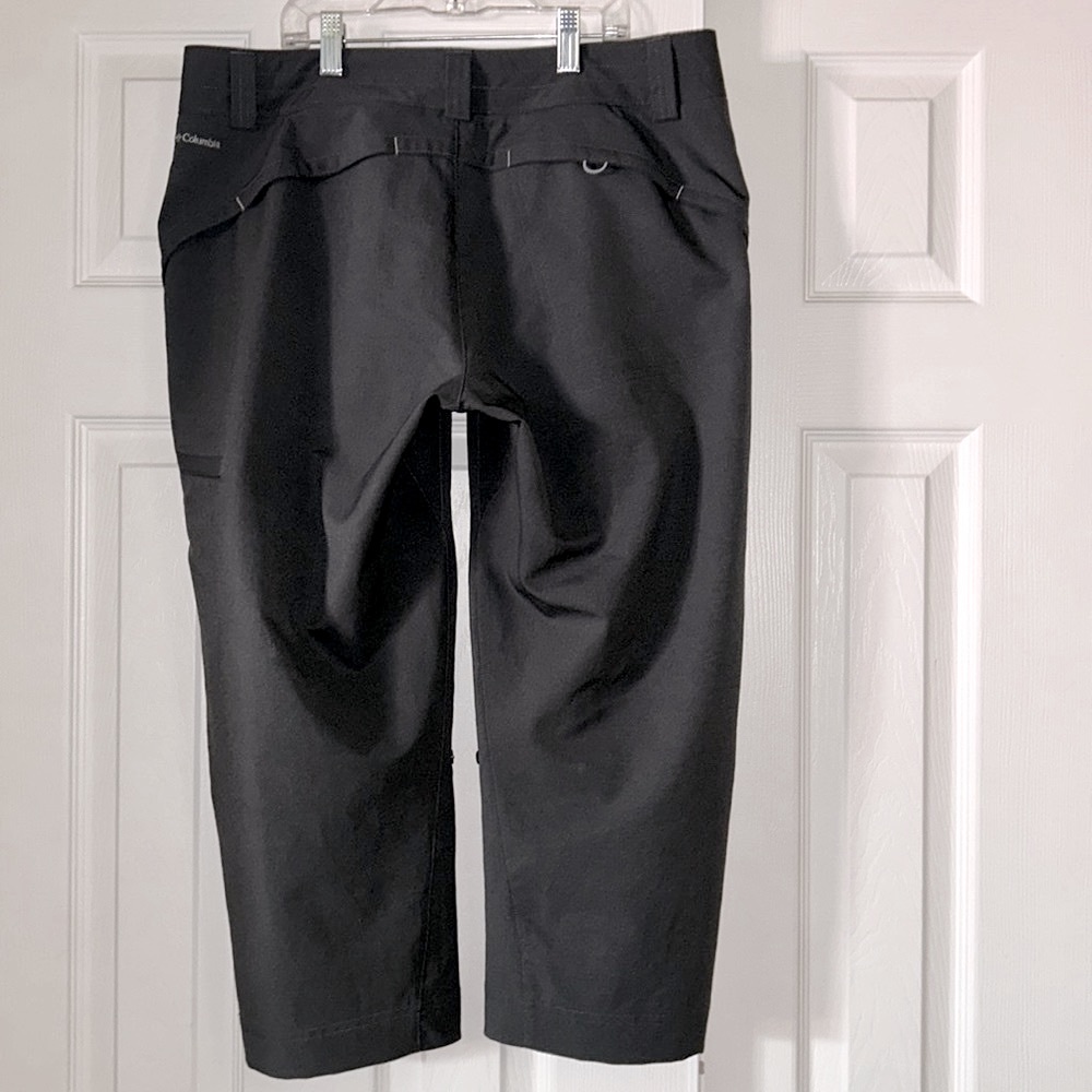 Columbia Gray Omni-Shade Sun Protection Packable Hiking Outdoor Capri. Size 10 - Picture 2 of 10